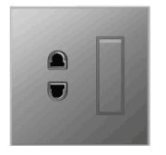 Ultra Slim Switch Socket 1Gang 2 Pin Socket Innovative Design Generous Appearance W9 Series Switch Socket 