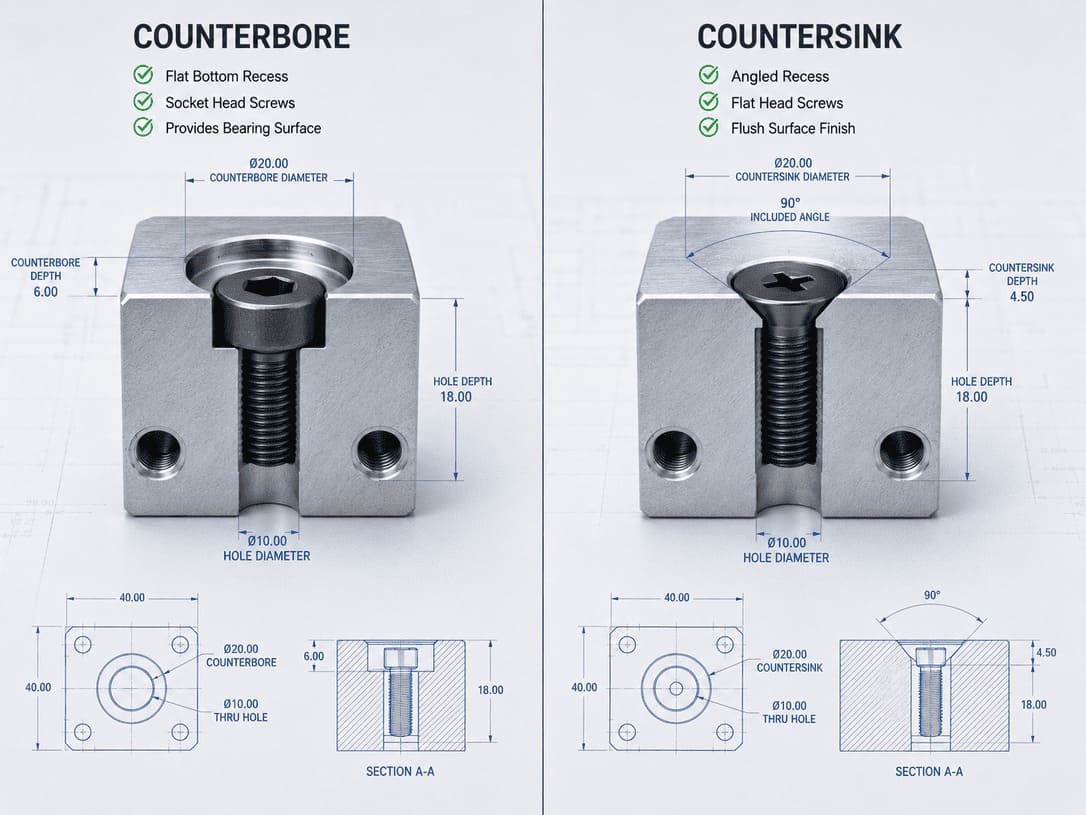 Comparaison de conception de trous lam&eacute;s et de trous frais&eacute;s pour l'usinage CNC.jpg