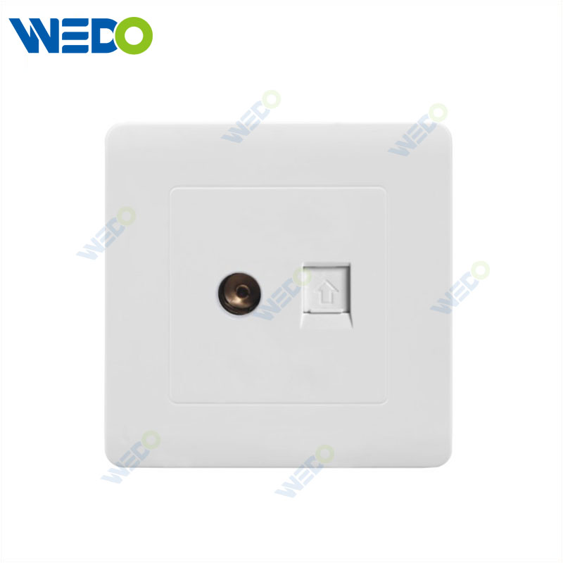 C50 PC Tel+TV Socket Electrical Sockets Customized Factory Wall Switch