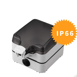 Popular IP66 Single 86 type Black Plastic Material Splash Box