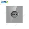 ULTRA THIN A1Series French Socket Glass and Acrylic 16A 220V Different Color Different Style Fashion Design Wall Switch 