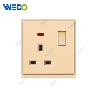 New Design PC 13A Switch Socket Wall Switch Socket 86*86 mm For Home